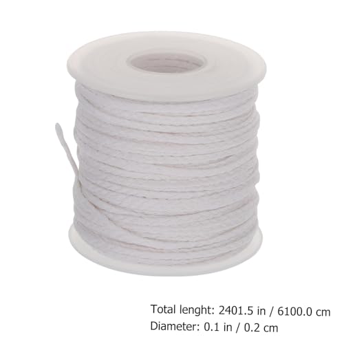 Pabilo de Algodón Trenzado en Rollo para Velas DIY miniatura 2
