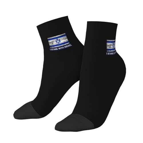 I Stand with Israel Pray for Israel Socks Wool Sports Breathable Sock for Women Men