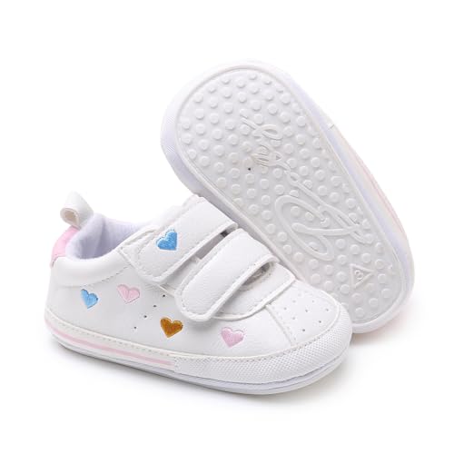 Image of RVROVIC Baby Boys Girls Anti-Slip Sneakers Soft Ankle Boots Toddler First Walkers Newborn Crib Shoes
