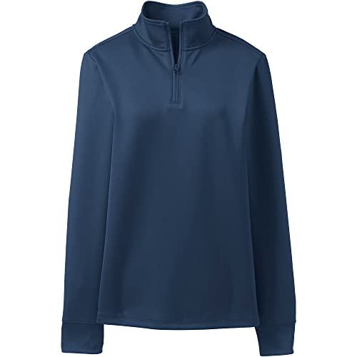 Lands' End School Uniform Women's Quarter Zip Pullover2