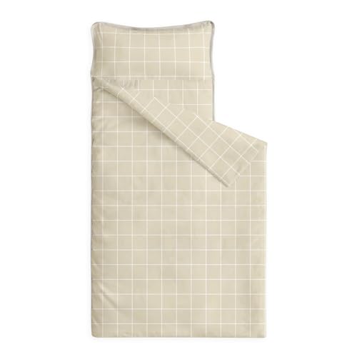 Image of Wake In Cloud - Toddler Nap Mat with Pillow and Blanket, for Kids Boys Girls Ages 3 Plus in Kindergarten Daycare Preschool Pre K, Roll Up Sleeping Bag, Gingham Grid Checkered