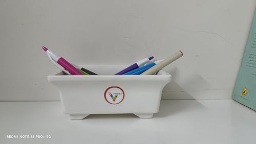 Image of Small Rectangular Pot, Multicolor, 6 inch, 3 Pieces