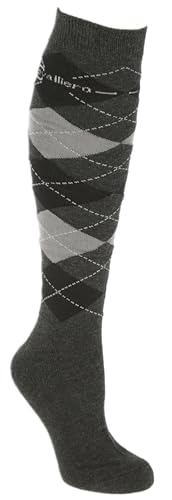 Covalliero Brescia 325436 - Calze da Equitazione, Taglia 40-42, Antracite/Grigio, Antracite/Grigio