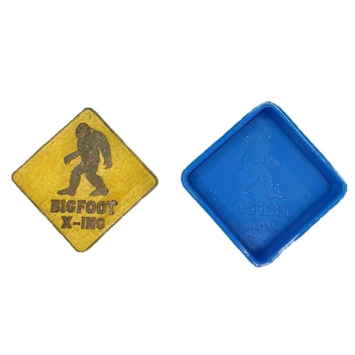 Bigfoot Crossing - Bigfoot X-ing - Silicone Freshie Mold -