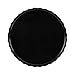 Kate and Laurel Lissi Decorative Round Tray with Wavy Design, 16 Inch Diameter, Black, Modern Scalloped Circle Serving for Coffee Table Ottoman, Dining Table, or Entryway Catch-All