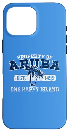 Aruba Est.1499 One Happy Island AeB[N X}zP[X iPhone 16 Pro Max p