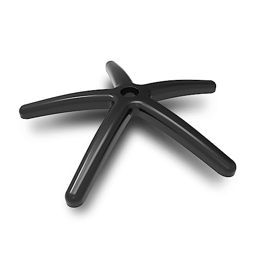 Drift Star GASE - Repuesto Base Estrella Metal Silla Oficina, Carga hasta 120 kg, Acabado Mate, Dimensión 70 cm, Muelle de Gas de 50 mm, Repuesto Universal, Color Negro