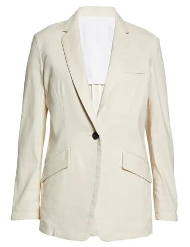 Veste de travail à revers échancré blazer élégant et fluide