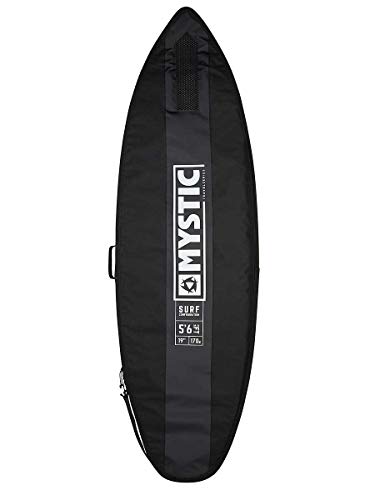Mystic Watersports - Surf Kitesurf & Windsurfing Star Surf Travel Board Bag 5';6'- Negro - Parche de Hombro formado en EVA