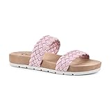 CLIFFS BY WHITE MOUNTAIN Truly Women's Slide Sandal, Lt Pink/Smooth, 8 M