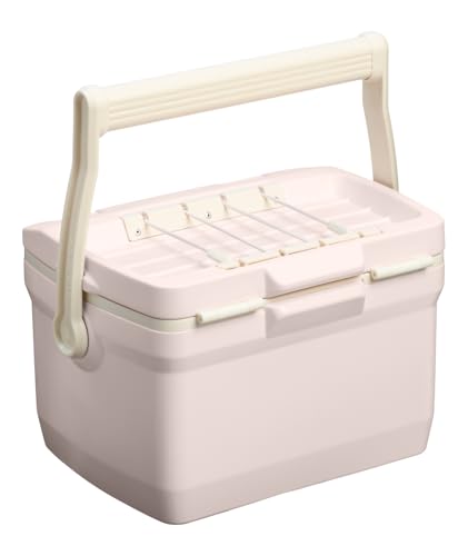 Image of Stanley Adventure Outdoor Cooler 7 qt | Heavy Duty Outdoor Camping Cooler with Easy Carry Top Handle | BPA-Free | Rose Quartz