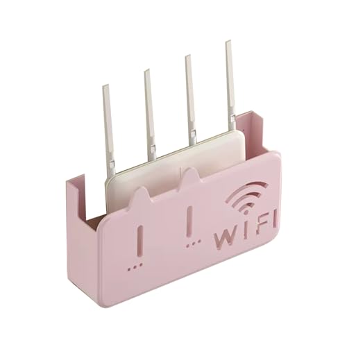 Cacher routeur Wi-Fi : boîtier de rangement mural gris anti-câbles