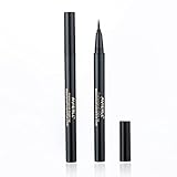 AVIERLL Waterproof Liquid Eyeliner -2Pens Black Eyeliner Long Lasting&Smudgeproof Makeup Liner Easy Liquid Pen 0.03 Fl. Oz (Black)