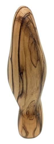 Estatua de Virgen María en Madera de Olivo 3.9 pulg miniatura 6