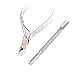 Professional Cuticle Nipper-Cuticle Clipper-Cuticle Remover 1/4 Jaw,lap Joint Double Spring With Cuticle Pusher 5mm/9mm -Professional Quality,Manicure, Stainless Steel By Precise Canada
