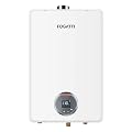 FOGATTI Nautral Gas Tankless Water Heater Upgraded Staged Combustion Technology, Indoor 7.5 GPM, 170,000 BTU White Instant Hot Water Heater, InstaGas Comfort 170 Series, FDG-CF170W-NG