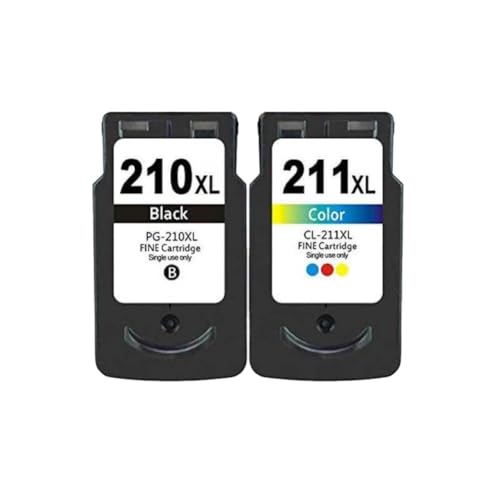 Cartouche d'encre reconditionnée compatible avec MX420 MX330 MP240 PG-210XL CL-211XL