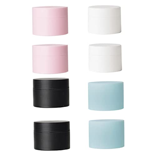 DECORNIJIA 8 Piezas Tarro de crema de color botellas botella de tarro de crema pack maquillaje maletines de maquillaje botella de crema de viaje contenedor de tarro de loción plastico pp