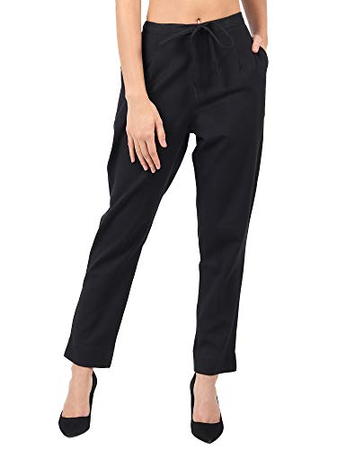 Image of Muffly Women's Cotton Flex Solid Straight Trouser