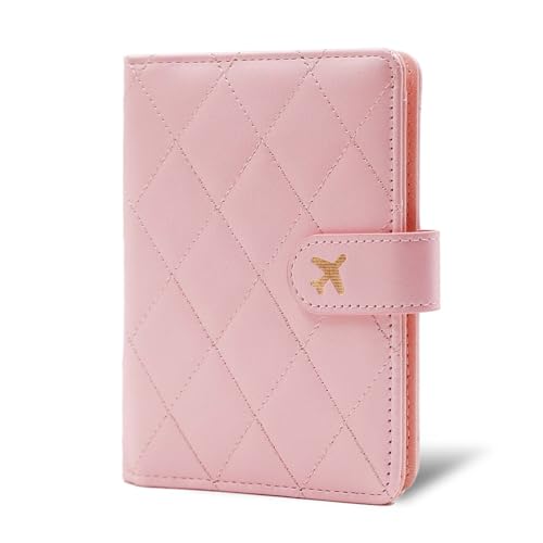 Image of Melsbrinna Premium Leather Passport Holder Covers Case, Waterproof Rfid Blocking Travel Wallet Passport Holder with Pen Holder, Cute Passport Book for Women /Men