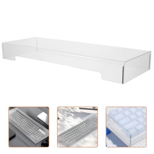 Protector de teclado de acrílico blanco antipolvo Alipis fácil de limpiar 7