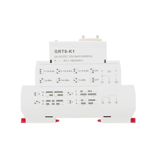 Relais temporisé numérique GRT8-K rail DIN pour programmation circuit - 4