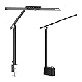 Honeywell LED Desk Lamp with Clamp - HJ1 Sunturalux™ Eye-Caring Clip on Desk Lamp for Office Home, Dimmable Touch Desk Light Flexible Dual-Section Architect Clamp Lamp for Study Workbench
