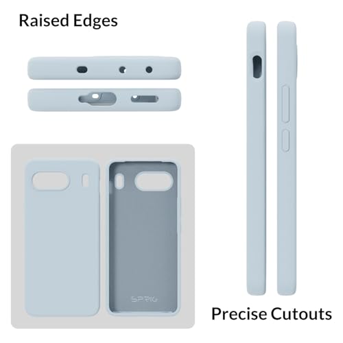 Image of SPRIG Compatible with OnePlus Nord 4 Premium SilkTone Back Cover Drop Tested Shock Proof Mobile Case for Men, Women, Boys and Girls with Camera Protection (Pastel Light Blue)