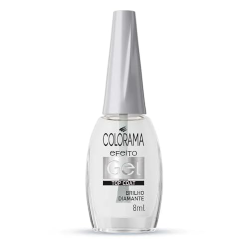 Esmalte Top Coat Colorama Salva Unhas Efeito Gel Brilho Diamante 8ml