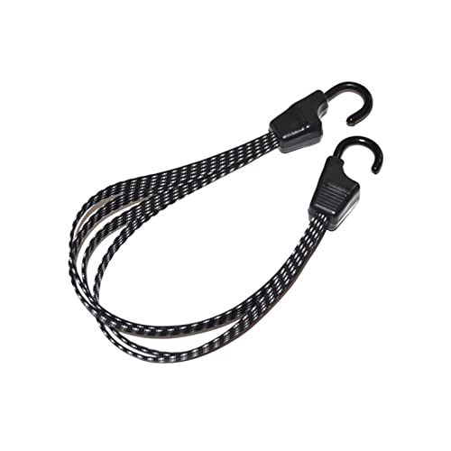 Calager Correa elástica de fijación de equipaje, de látex, de alta elasticidad, para bicicleta, color blanco y negro Cover