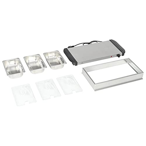 FAMIROSA Buffetwärmer Edelstahl 200 W 3 x 1,5 L – Bild 5