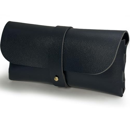 Image of Glasses storage bag Travel sunglasses myopia glasses storage bag Fashion leather storage bag