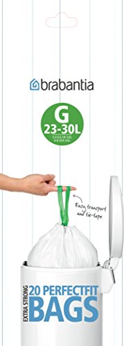 Brabantia Sacs poubelle G, 23-30L, 20 sacs