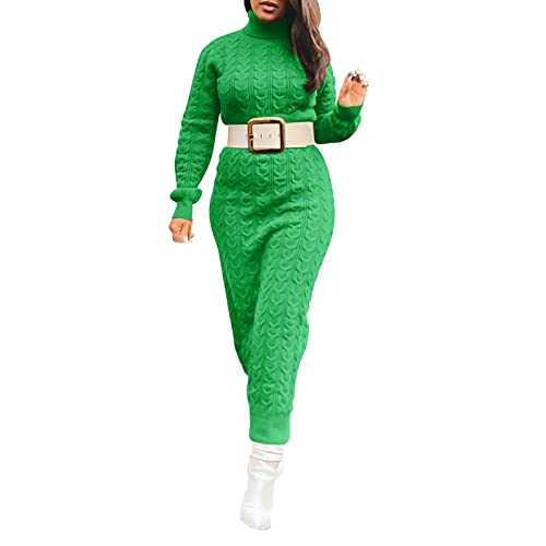 Robe pull hiver contre le froid de l'automne style féminin chaud