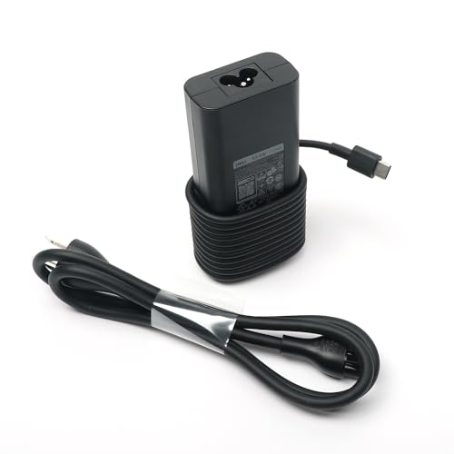 Dell 65W USB C Laptop Charger Latitude 5500 5501 5510 5511 5520 5521 5530 5531 5540 AC Adapter with 3ft Power Cord Black HA65NM190