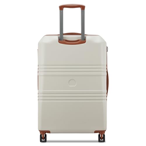 Image of DELSEY PARIS Paulette 69.5 cms Medium Check-in ABS /Polycarbonate Hard Sided 8 Wheels and Expandable Spinner Suitcase /Trolley Bag for Travel with TSA Lock- Angora