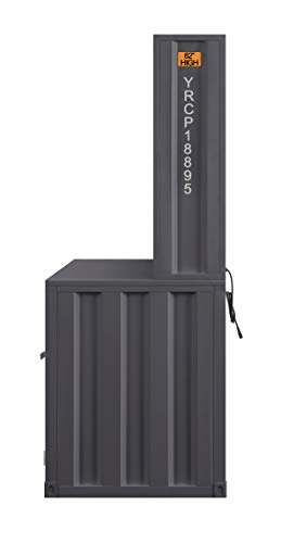 ACME Cargo Desk & Hutch - - Gunmetal - Thumbnail 3