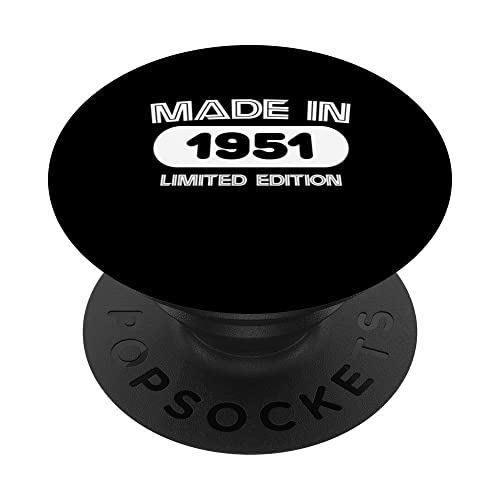 1951 Cumpleaños para hombres y mujeres PopSockets PopGrip Intercambiable