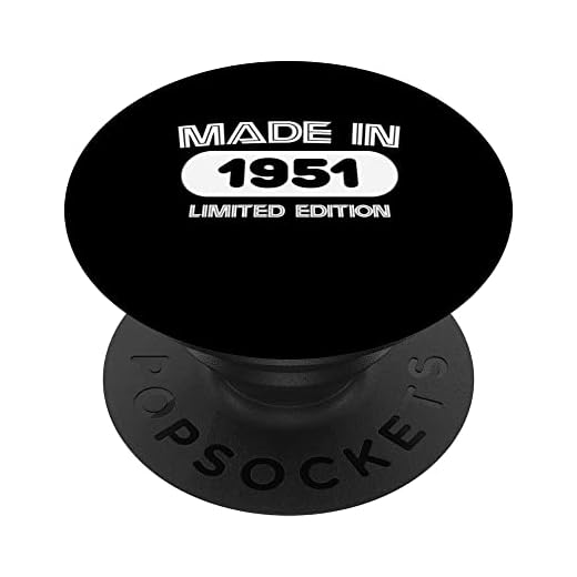 1951 Cumpleaños para hombres y mujeres PopSockets PopGrip Intercambiable
