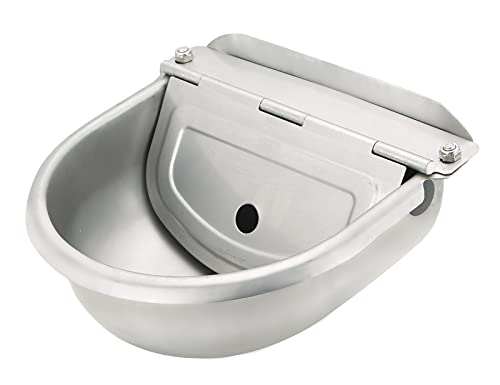 MAOPINER Automatischer Bewässerungsnapf aus Edelstahl, für Pferde, Rinder, Ziegen, Schafe, Hunde, mit Ablaufloch Cover