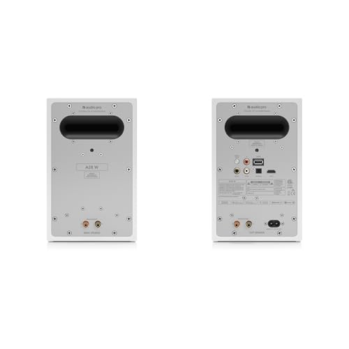Image of Audio Pro A28 W - TV, Gaming & Music Speaker, Multiroom, WiFi and Bluetooth, AirPlay 2, Google Cast, Spotify Connect - White