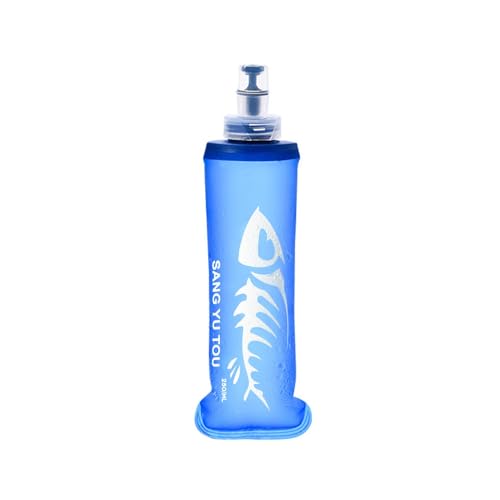 Bolsa de agua suave – Botella de agua de 250/500 ml | Botella ligera , bolsas de agua portátiles de silicona sin BPA para deportes, ciclismo, senderismo, viajes, la botella de agua suave favorita