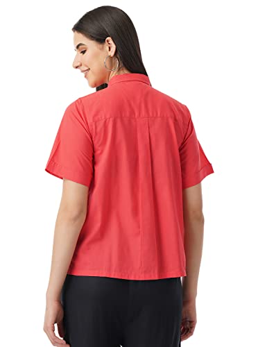 Image of FYLTR Women's Collared Casual Shirt -Front Placket with Buttons, Soft Handfeel
