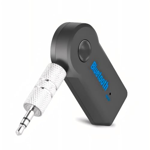 Bluetooth Adapter Receiver, 3.5mm Wireless Aux Bluetooth Adapter, 5.0 Bluetooth Transmitter Stereo for Headphones, Hands free Calls with Dual Device Connection & RCA Hifi Car USB Jack, Speaker