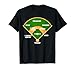 Who's on First? Baseball Diamond Fielding Card T-Shirt