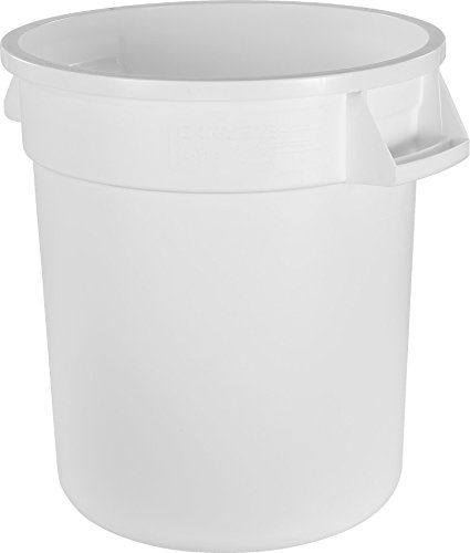 CFS 34101002 Bronco Round Waste Container Only, 10 Gallon, White
