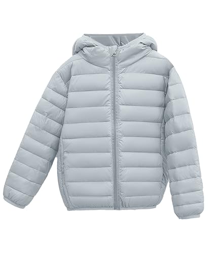 Image of solomate Boys Girls Winer Jacket Lghtweight Puffly Water-resistant Hooded Coat for Kids
