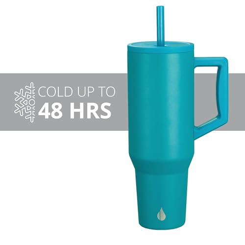 Image of Elemental Spill Proof 40oz Insulated Tumbler with Handle & Straw Travel Mug