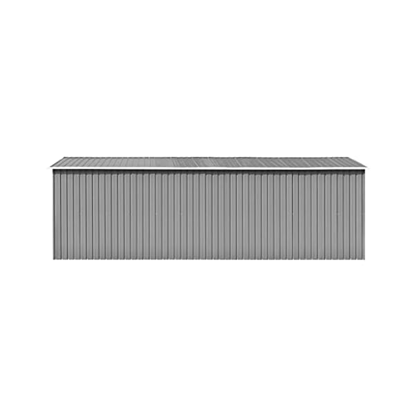 Geräteschuppen mit Schiebetür, 257x580x181 cm Garden, ShedGeräumiges Gartengerätehaus mit Fundament | Metall Gerätehaus… – Bild 5