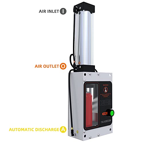 12oz/16oz Pneumatic Can Crusher, Aluminum Can Crusher for Recycling, Wall Mounted Can Smasher, Automatic Discharge after Crushed, Safe and Efficient Recycling Tools.